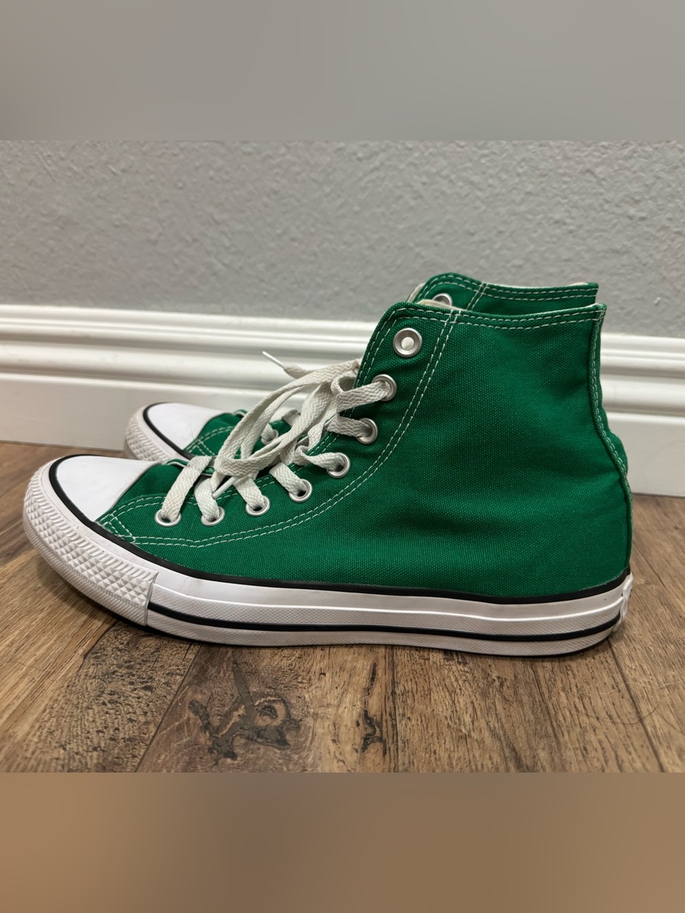 Converse Chuck Taylor Green High-Top Canvas Sneakers W Size 9 Men Size 7 - Picture 2 of 8